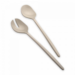 Набор приборов для салата, 2 предмета, 29 см, пластик, бежевый, серия Tierra, GUZZINI, Италия, GUZZINI (Италия)