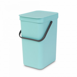 Контейнер (ведро) для мусора из пластика, 12 л, пластик, мятный, серия SORT GO, BRABANTIA, Бельгия, Мусорные ведра SORT&GO BRABANTIA
