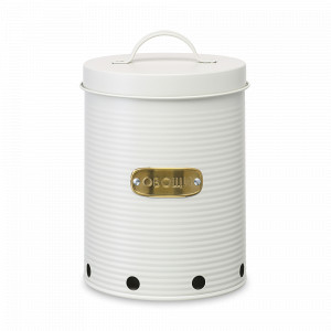 Банка для хранения овощей, 6 л, углеродистая сталь, молочный, серия Irmel, SMART SOLUTIONS, Россия, Емкости для хранения сыпучих продуктов