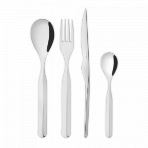Набор столовых приборов на 6 персон, 24 предмета, нержавеющая сталь 18/10, серия Vidal, BUGATTI Cutlery, Италия, BUGATTI CUTLERY (Италия)