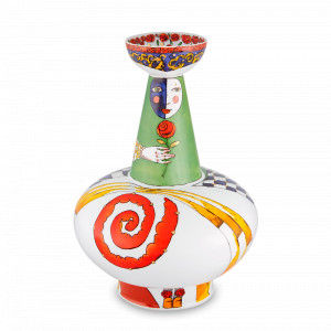 Ваза для цветов Joker, 32,5 см, фарфор, декор, серия Mariinsky, VISTA ALEGRE, Португалия, Стильные вазы для цветов