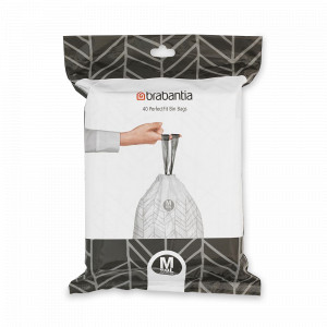 Пакет для мусора M, 40 штук, 60 л, полиэтилен, BRABANTIA, Бельгия, Пакеты для мусора BRABANTIA