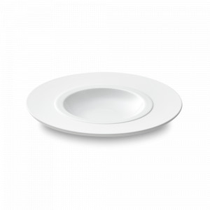 Тарелка суповая Pierre De Lune, 23 см, керамика, белый, серия Bahia, GUY DEGRENNE, Франция, Тарелки суповые белые