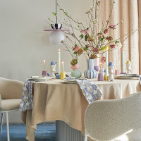 Подставка для яиц Flower Bunny, 19 см, доломит, белый, розовый, серия Easter Essential, TKANO, Россия_00818870054756793421.jpg