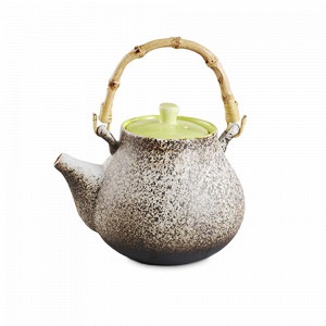 Чайник заварочный, 800 мл, керамика, бамбук, коричневый, бежевый, ROOMERS TABLEWARE, Нидерланды, Чайники заварочные