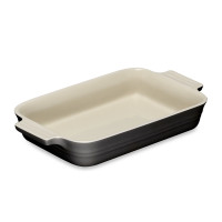Керамическое блюдо для запекания, 26 х 18 см, черный, LE CREUSET, Франция