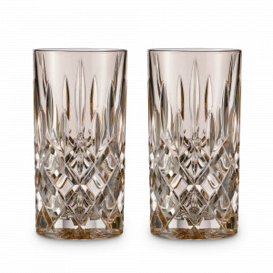 Набор из 2-х высоких стаканов Fresh Colors, 395 мл, хрустальное стекло, коричневый, серия Noblesse, NACHTMANN, Германия, Набор бокалов для коктейлей