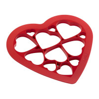 Форма для выпечки печенья «Сердечки», 25 х 24 см, ABS пластик, красный, LEKUE, Испания_00820270056188384926.jpg