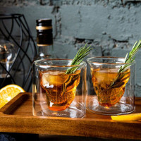 Термобокал Skull, 80 мл, боросиликатное стекло, прозрачный, WALMER, Великобритания_00809940047877061734.jpg