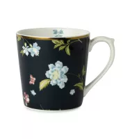 Кружка Midnight Uni, 12 х 8.8 см, 0.35 л, фарфор, белый, синий, серия Uni, Laura Ashley, Великобритания, 