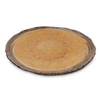 Блюдо круглое Yellow, 31 см, каменная керамика, желтый, коричневый, ROOMERS TABLEWARE, Нидерланды