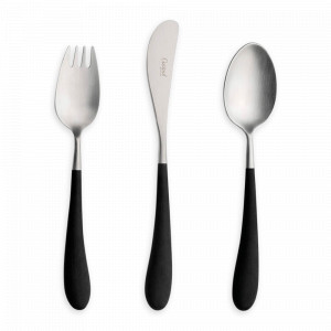 Набор детских столовых приборов, 3 предмета, материал: нержавеющая сталь 18/10, серия Alice, CUTIPOL, Португалия, Детские наборы CUTIPOL