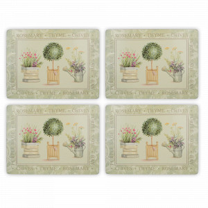 Набор из 4-х подстановочных салфеток Topiary, 40 х 29 см, пробка, декор, CREATIVE TOPS, Великобритания, CREATIVE TOPS (Великобритания)