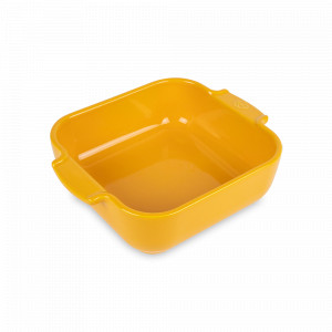 Форма для запекания квадратная, 18 х 18 см, 660 мл, керамика, желтый, серия Saffron Yellow, PEUGEOT CERAMIC, Франция, PEUGEOT CERAMIC (Франция)