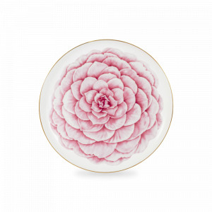 Тарелка десертная Миддлемист Flowers, 19 см, костяной фарфор, белый, декор, серия Emily, ANNA LAFARG, Китай, Тарелки из китайского фарфора