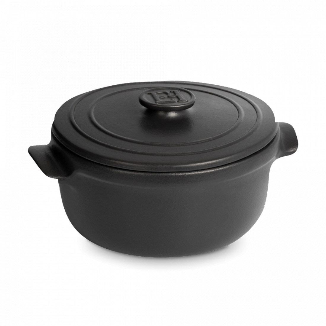 Кокотница порционная, керамика, 550 мл, базальт, серия Solo, EMILE HENRY, Франция