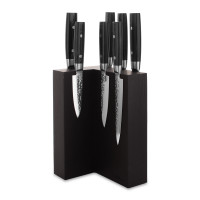 Набор из 7-и кухонных ножей на подставке из дуба, серия Zen, YAXELL, Япония