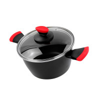 Кастрюля с крышкой, 16 см, сталь, стеклоэмаль, черный, серия Kilauea, VITRINOR, Испания_00811340057536846671.jpg