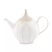 Чайник заварочный, 1.1 л, фарфор, белый, золотой, серия Terrace, VISTA ALEGRE, Португалия, 