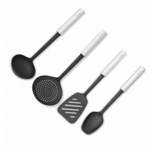 Набор кухонных принадлежностей, 4 предмета, нержавеющая сталь, нейлон, черный, серия Profile New, BRABANTIA, Бельгия, BRABANTIA (Бельгия)