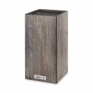 Подставка для кухонных ножей, универсальная, 11 х 11 х 24 см, дуб прованс, композитный материал, серия Elegance, ComposeEat, Россия, Подставки под ножи