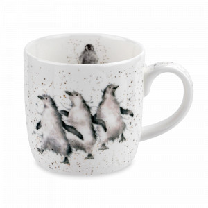 Кружка «Пингвины», объем: 310 мл, материал: костяной фарфор, цвет: белый, декор, серия Wrendale Designs, ROYAL WORCESTER, Великобритания, ROYAL WORCESTER (Великобритания)