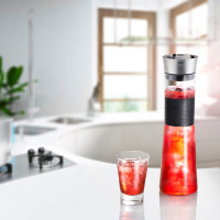 Графин для воды Cascada, объем: 1 л, материал: стекло, нержавеющая сталь, пластик, GEFU, Германия_00803960038253534637.jpg