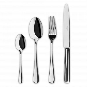 Набор столовых приборов на 6 персон, 24 предмета, нержавеющая сталь 18/10, стальной, серия Atlantico, CUTIPOL, Португалия, CUTIPOL (Португалия)