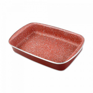 Форма прямоугольная для запекания, 30 см, 2 л, сталь, стеклоэмаль, терракотовый, серия Toscana, VITRINOR, Испания, Формы для запекания с антипригарным покрытием