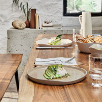 Тарелка обеденная SABLE, 26 см, керамика, бежевый, серия Brume, GUY DEGRENNE, Франция_00810280037481823746.jpg