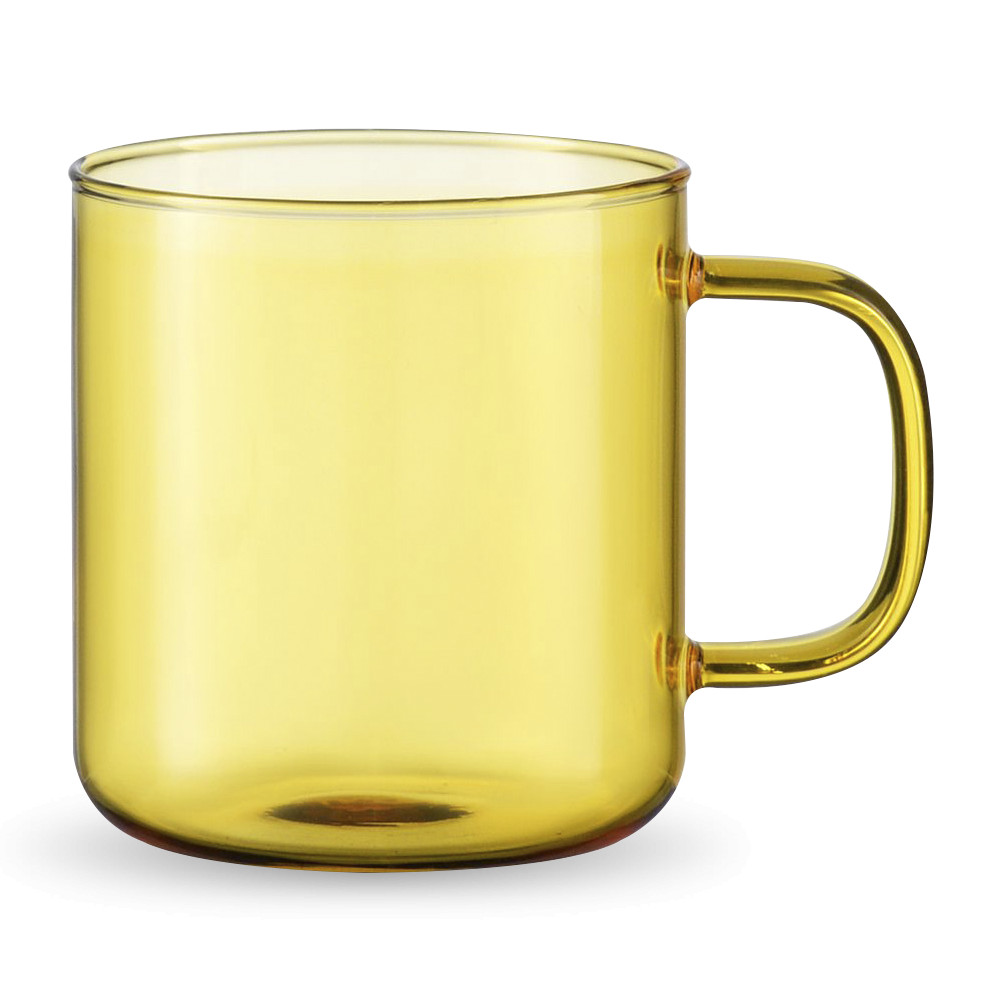 Кружка, 350 мл, боросиликатное стекло, желтый, SMART SOLUTIONS, Россия