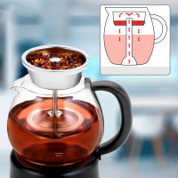 Чайник электрический, 1 л, 19 х 15 х 22,5 см, стекло, пластик, черный, CLATRONIC, Германия_00812400049388569227.jpg