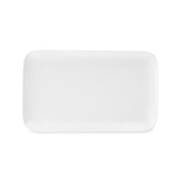Блюдо прямоугольное, 31 х 18.5 см, костяной фарфор, белый, серия Плиссе, DECOR DE TABLE, Россия