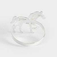 Кольцо для салфеток «Лошадь», 4 см, металл, серебристый, серия Horse, ANNA LAFARG, Китай_00820990060260144062.jpg