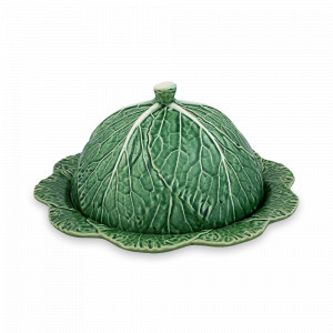 Блюдо с крышкой «Капуста», 35 см, керамика, зеленый, серия Капуста, Bordallo Pinheiro, Португалия, BORDALLO PINHEIRO (Португалия)