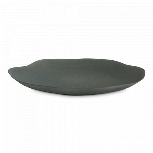 Тарелка закусочная Turquoise, 22.6 см, каменная керамика, фисташковый, серия Shell, ROOMERS TABLEWARE, Нидерланды, Тарелки керамические