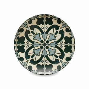 Тарелка закусочная Lamego, 21.6 см, керамика, зеленый, декор, серия Elements, COSTA NOVA, Португалия, Тарелки зеленые