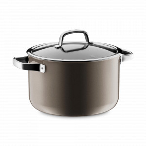 Кастрюля с крышкой, 24 см, 6.4 л, сталь, коричневый, серия Fusiontec Mineral, WMF, Германия, WMF (Германия)