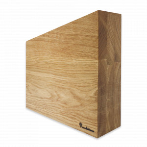 Подставка магнитная для 8-и ножей KS004SON, 18-24 х 26 х 7,5 см, дерево дуб, WOODINHOME, Россия, Подставки под ножи