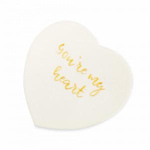 Подставка под горячее Сердце, 13 х 9 см, керамика/пробка, белый, декор, серия Event, ANNA LAFARG, Китай, НОВИНКИ