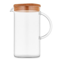 Кувшин Kronos, 1000 мл, боросиликатное стекло, пробка, WALMER, Великобритания