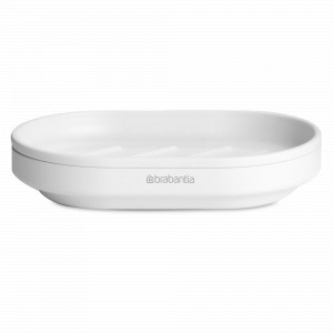 Мыльница , 13 х 9 см, пластик, белый, серия MindSet, BRABANTIA, Бельгия, Диспенсеры и мыльницы