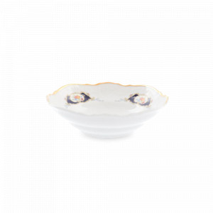 Салатник порционный, 13 см, фарфор, белый, декор, серия Синий глаз, BERNADOTTE, Чехия, Пиалы, салатники индивидуальные