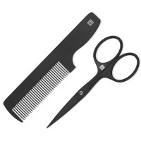 Набор для ухода за бородой в кожаном чехле, цвет черный, 2 предмета, Twinox, ZWILLING J.A. HENCKELS, Германия