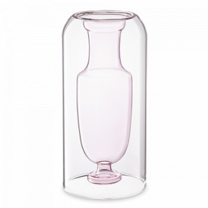 Ваза для цветов, 25 см, стекло, розовый, серия Muse, BERGENSON BJORN, Великобритания, BERGENSON BJORN (Великобритания)