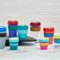 Кружка дорожная KeepCup S, 227 мл, закаленное стекло, полипропилен, пробка, морской волны, серия Brew Cork, KEEPCUP, Австралия_00808760045405665424.jpg
