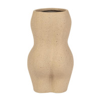 Ваза для цветов White, 19 см, керамика, белый, серия Body, DOIY, Испания_00819740048253173222.jpg