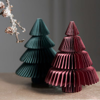 Декор новогодний Елочка Honeycomb tree, 18 см, бумага, зеленый, серия New Year Essential, TKANO, Россия_00814290054401329886.jpg