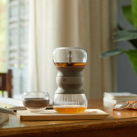 Чайник заварочный с инфузером Calm Tea, 500 мл, стекло, силикон, бежевый, серия Cozy, LEKUE, Испания_00817020063922364002.jpg