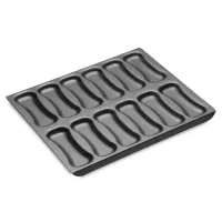 Форма для выпечки 12-ти эклеров с антипригарным покрытием, 31 х 25,5 см, сталь, графит, серия MasterClass, KITCHEN CRAFT, Великобритания, 